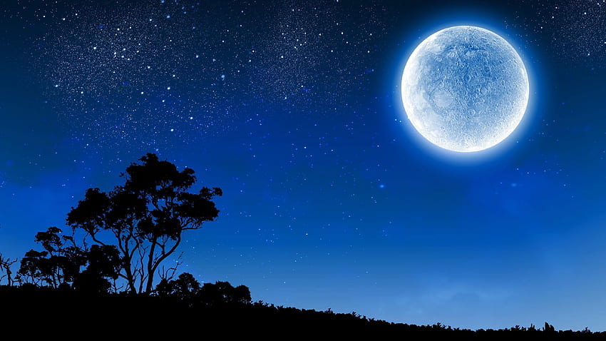 พระจันทร์ พระจันทร์เต็มดวง วอลล์เปเปอร์ HD