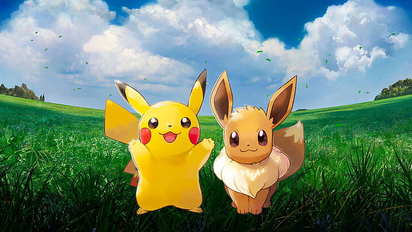 Pokemon Let's Go Pikachu & Eevee (v2) HD wallpaper