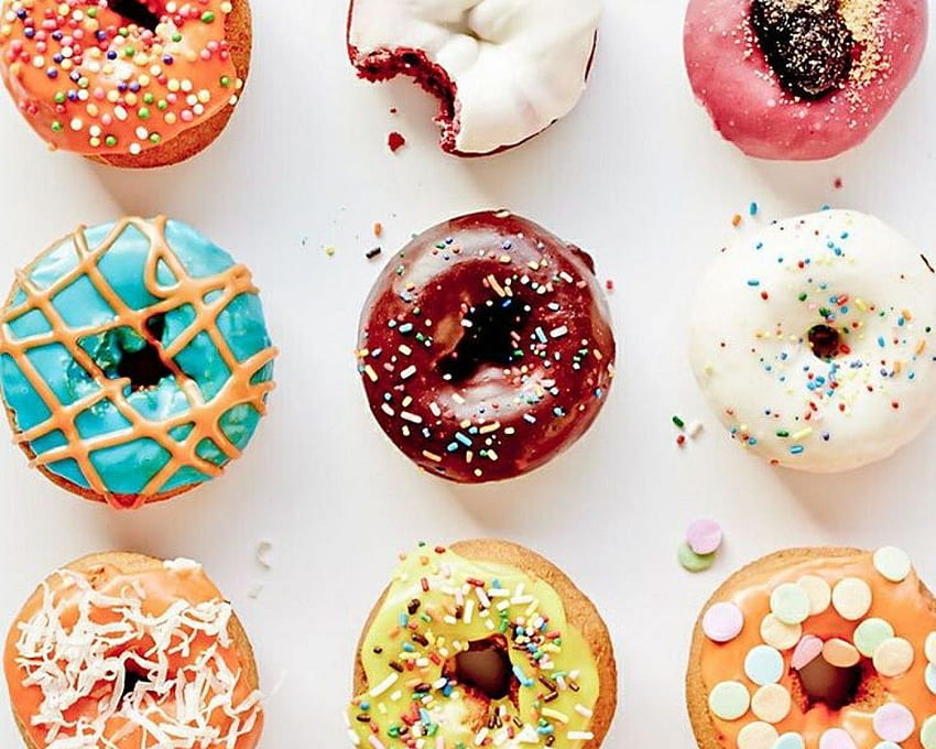 Donut Background. Donut Tumblr, Cartoon Donut and Pastel Donut, Donut Kawaii HD wallpaper