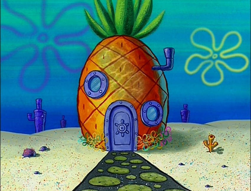 Live in a, Spongebob Pineapple HD wallpaper