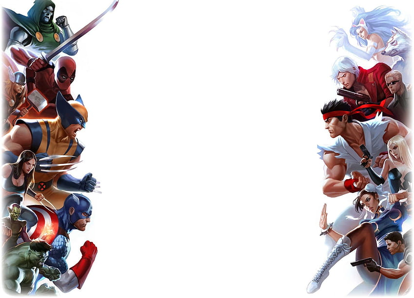Capcom Background. Marvel Vs, Caom HD wallpaper