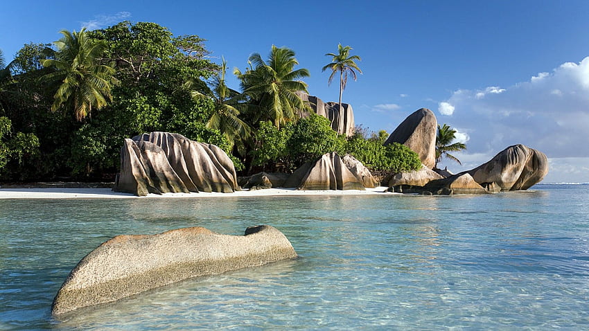 Anse Source D'Argent Beach (Seychelles) . Studio, Seychelles Landscape HD wallpaper