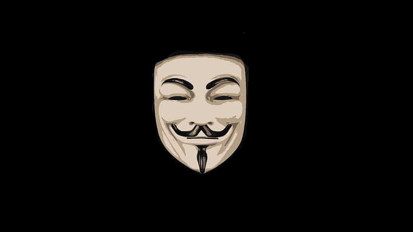 Topeng anonim Guy Fawkes V untuk Vendetta . Wallpaper HD
