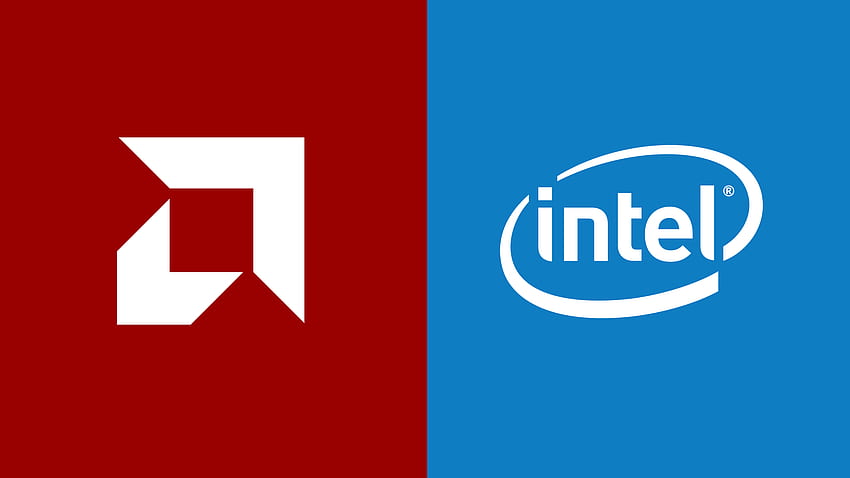 Лого на Intel срещу Amd - .teahub.io, червен Intel HD тапет