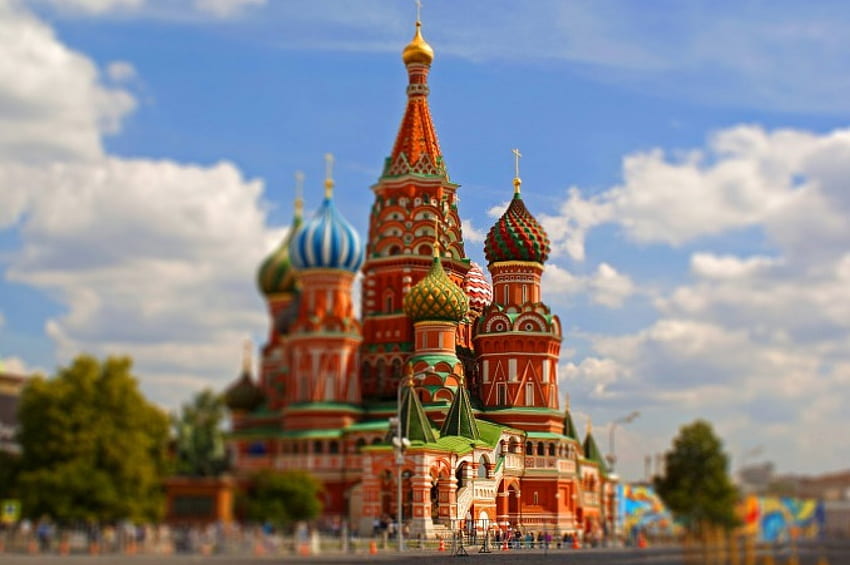 *St. Basilius-Kathedrale in Moskau-Russland *, architektura, zabytki, religijne, katedra HD-Hintergrundbild