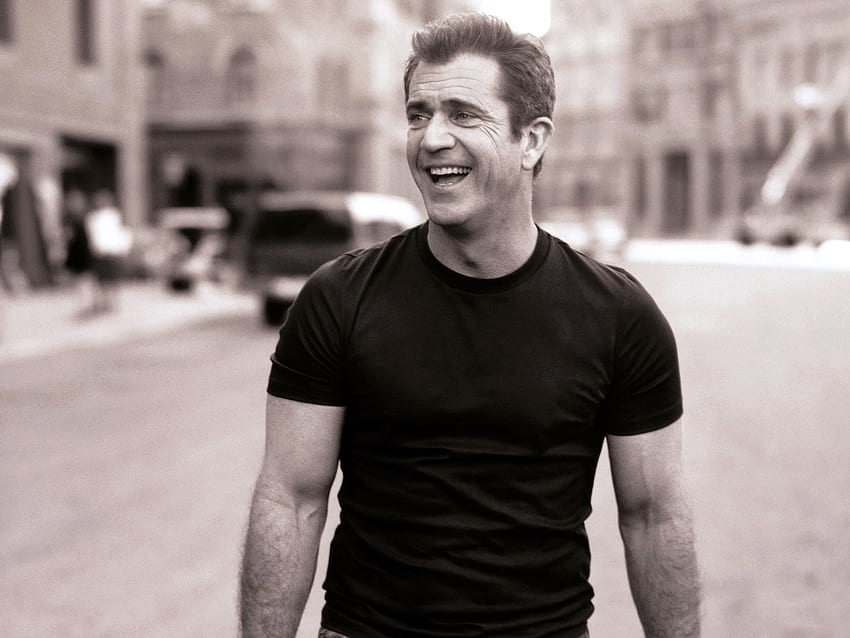 Mel Gibson, sexy, smile, black and white, actor, cute, arms, male HD ...