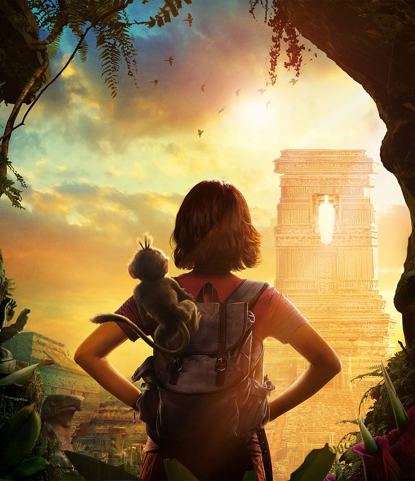 Dora and the Lost City of Gold Dora and monkey 2019 movie HD phone 