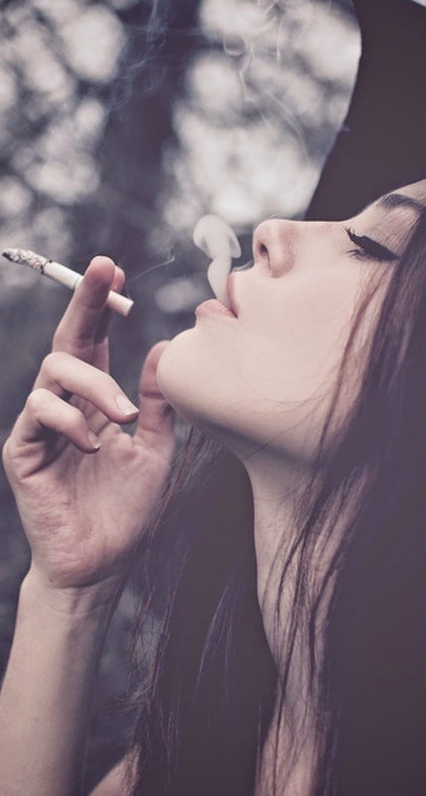 iPhone y Android: Chica fumando iPhone, Smoke Dope Swag fondo de pantalla del teléfono