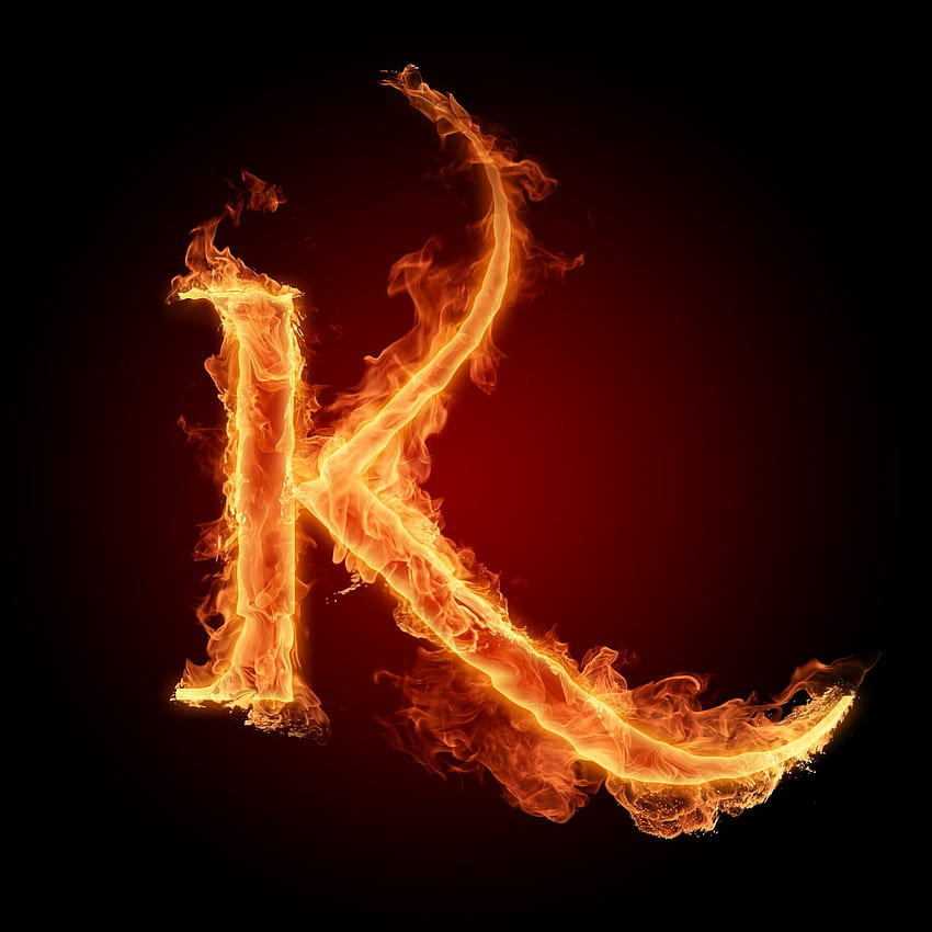 Ateş K. alfabe , harf k, alfabe HD telefon duvar kağıdı