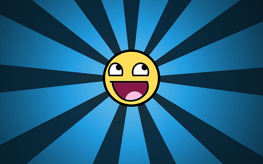 Emoji qui rit, visage heureux, visage génial Fond d'écran HD