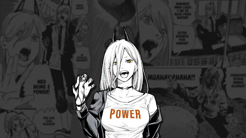 chainsaw man, anime, power, , pc, , Manga HD wallpaper