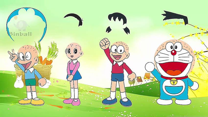Wrong Hairs Of Doraemon ドラえもん Nobita Shizuka Suneo Finger Family Song Rymowanki Tapeta HD