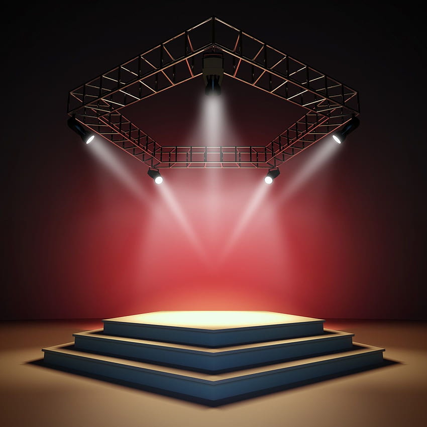 Empty Stage With (1600×1600). Concert Stage Design, Poster Background Design, Stage Lighting, Stage Spotlight HD phone wallpaper