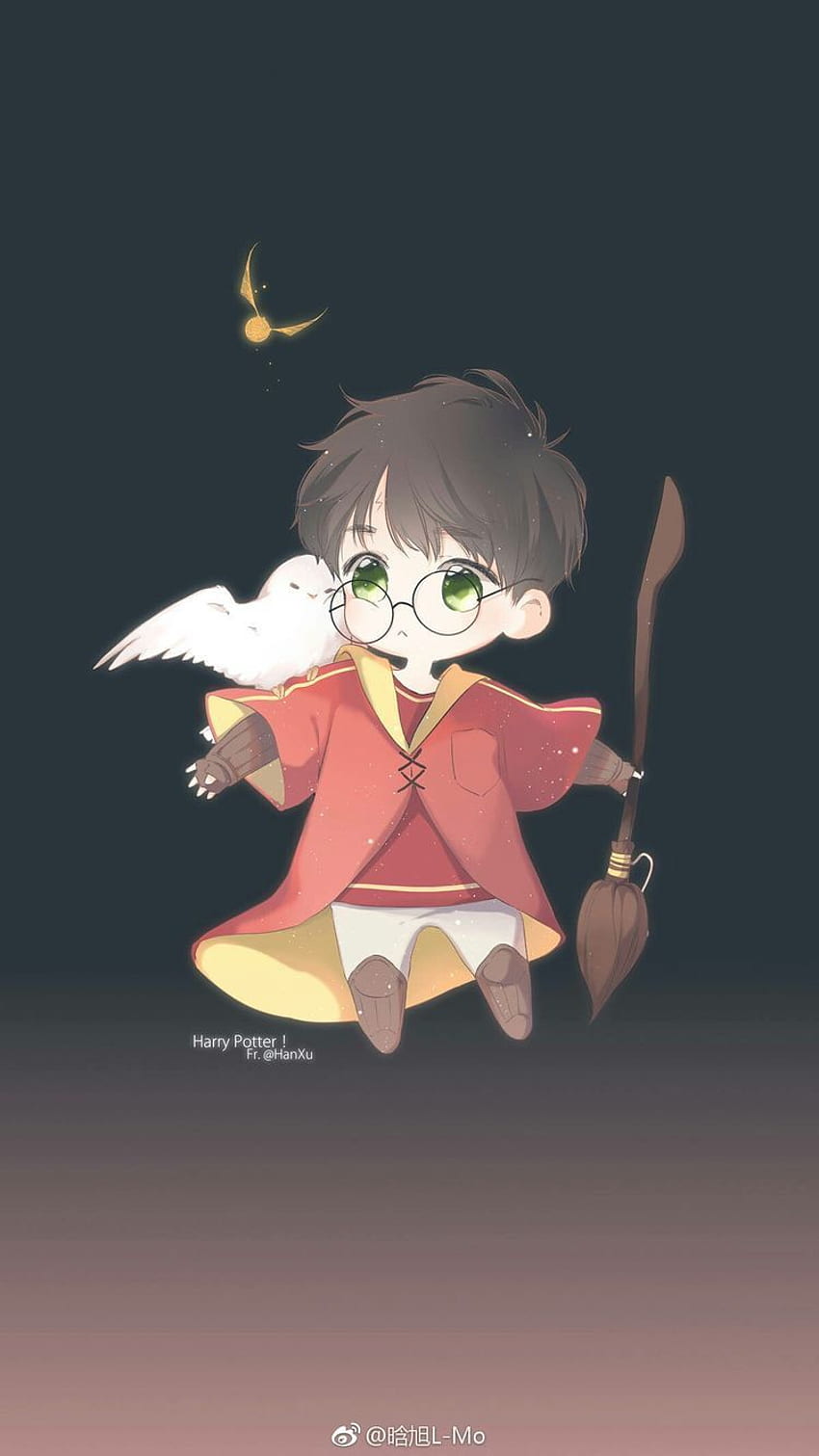 Hintergrund Harry Potter Cartoon, Ginny Weasley Cartoon HD-Handy-Hintergrundbild