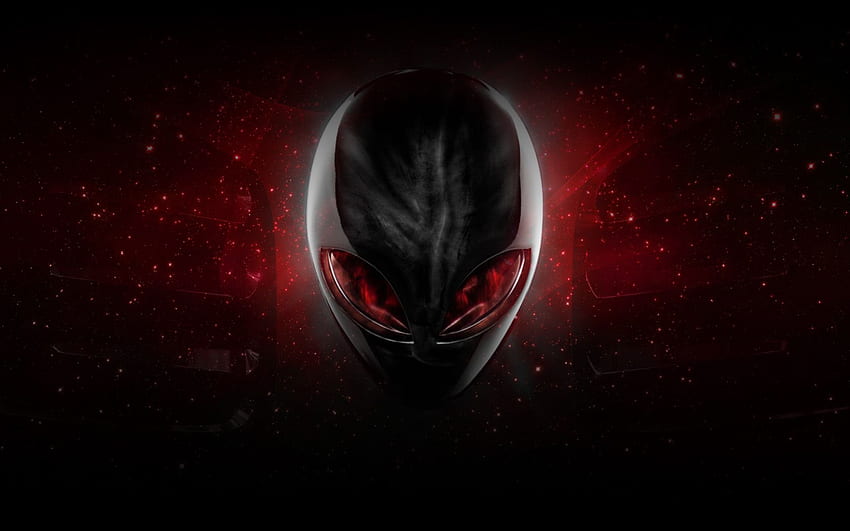 Latar Belakang Alienware Kepala Alien Merah Oleh Exilstyle90 . Latar belakang, latar belakang, Alienware, Estetika Alien Wallpaper HD