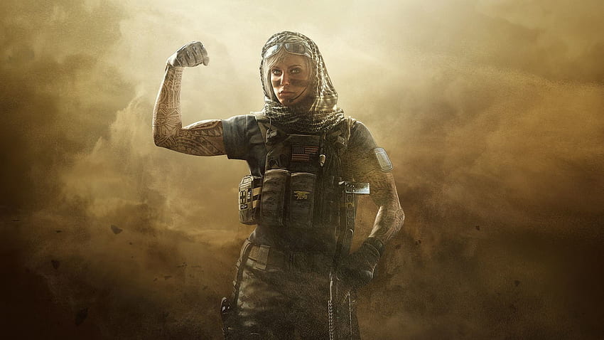 Tom Clancy's Rainbow Six Siege digital , Rainbow Six, Woman Soldier HD wallpaper