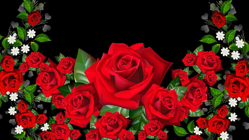 23) 3D Rose - Lovely in 2020. flower , Rose flower , Flower, 3D Roses 高画質の壁紙
