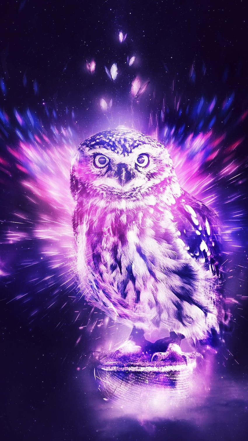 Download wallpaper 1080x1920 owl space art bird stars samsung galaxy  s4 s5 note sony xperia z z1 z2 z3 htc one lenovo vibe hd background