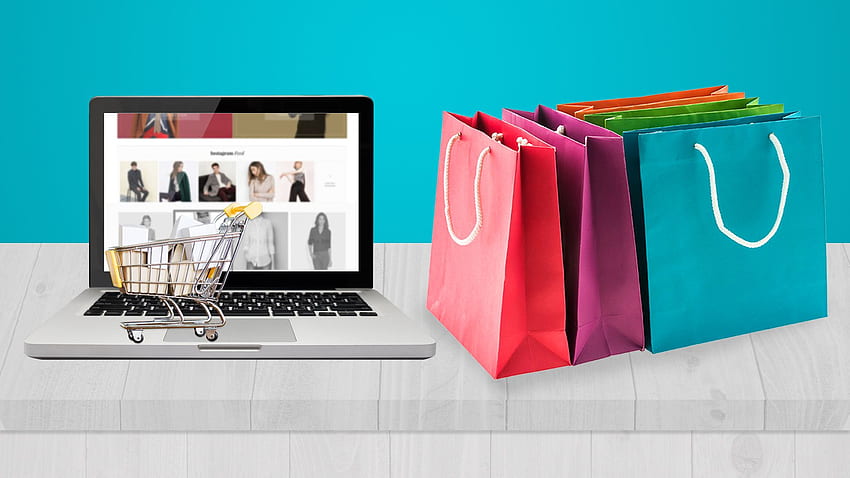 Analiza wzrostu sprzedaży w handlu elektronicznym może pomóc w zwiększeniu liczby świątecznych zakupów online Tapeta HD