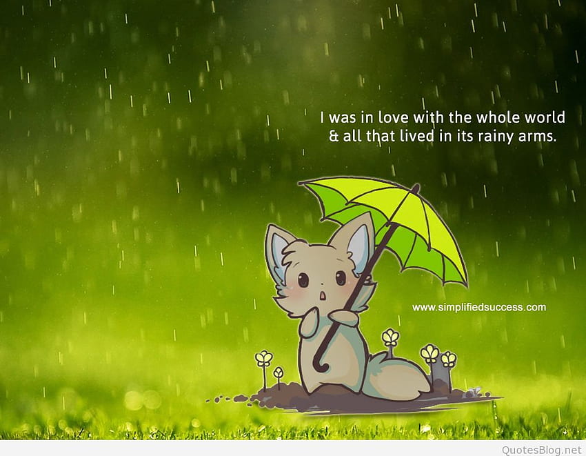 happy rain quotes tumblr