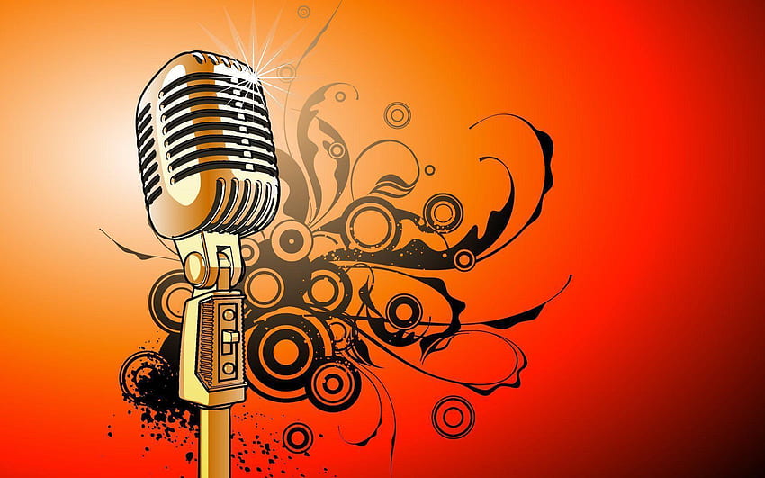 Studio Microphone , Singing HD wallpaper
