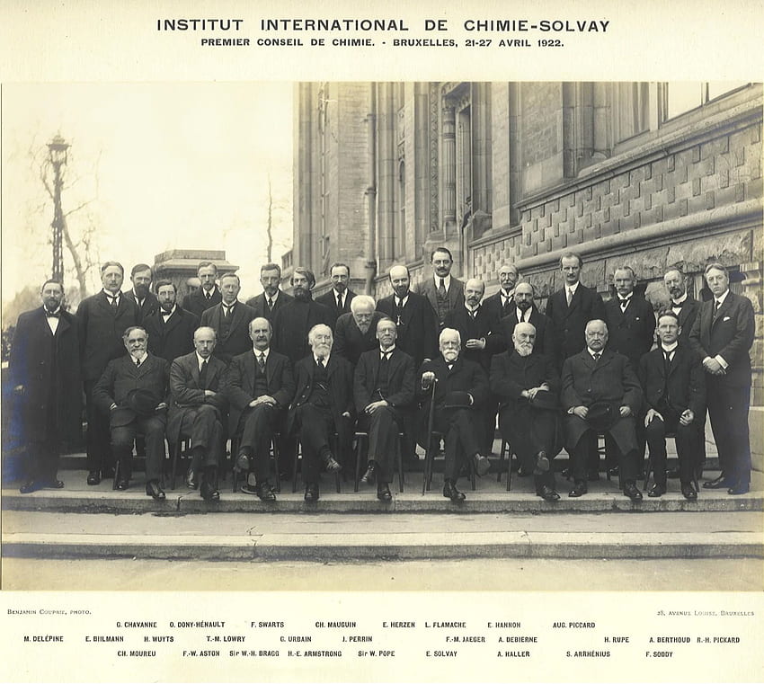 ソルベイ会議、1927年。: 高画質の壁紙