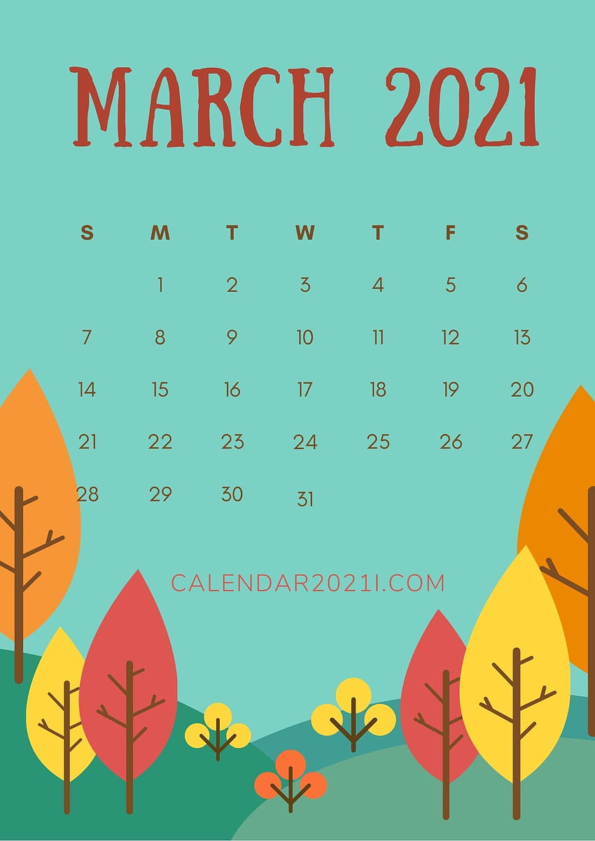 Calendars, March 2021 Calendar HD phone wallpaper