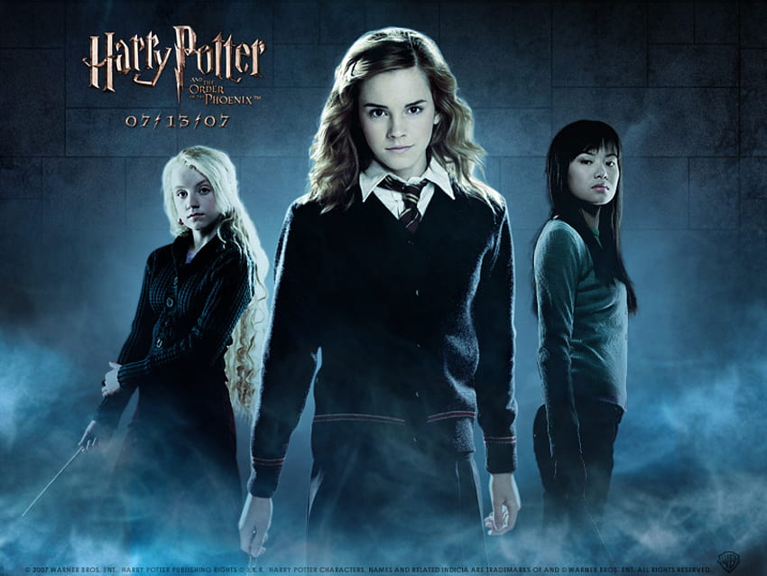 Harry Potter e a Ordem da Fênix, ordem da fênix, emma watson, a ordem da fênix, harry potter, chou, hermoine papel de parede HD