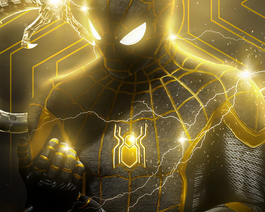 Spider Man: No Way Home Power Art Resolution , Movies , , And Background Den, Spiderman Yellow HD wallpaper