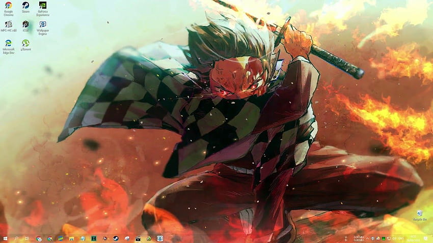 Kimetsu No Yaiba - Fire God Tanjiro [ Engine Anime] HD wallpaper
