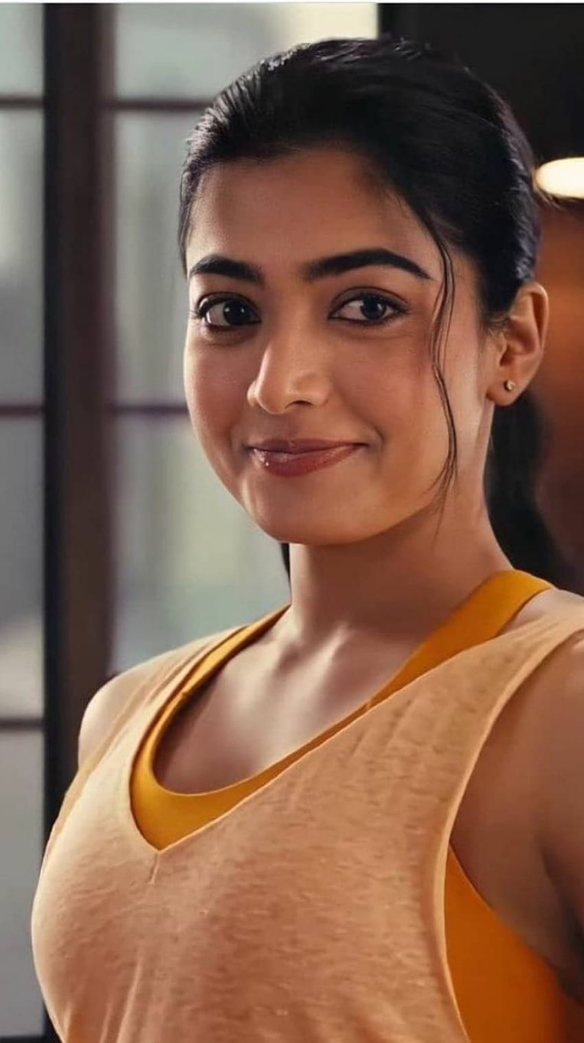 Rashmika mandanna, Telugu-Schauspielerin, Fitness HD-Handy-Hintergrundbild
