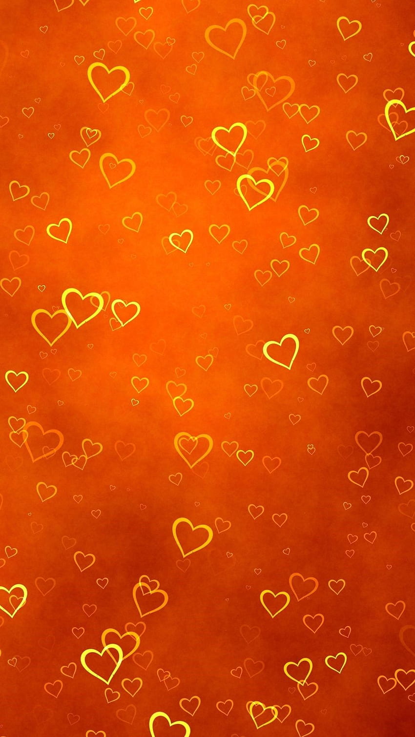 Orange Heart Wallpapers  Top Free Orange Heart Backgrounds   WallpaperAccess