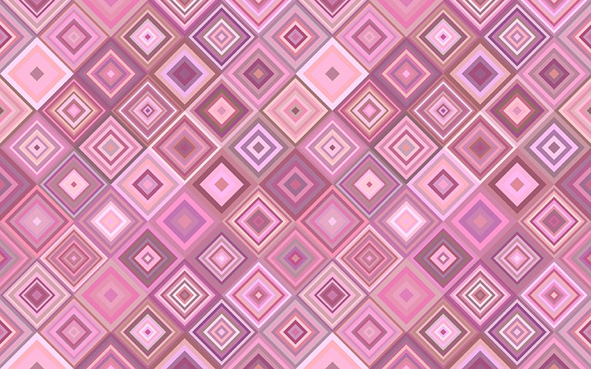 pink retro texture with rhombus, retro background, retro texture, pink rhombus abstraction for with resolution . High Quality HD wallpaper