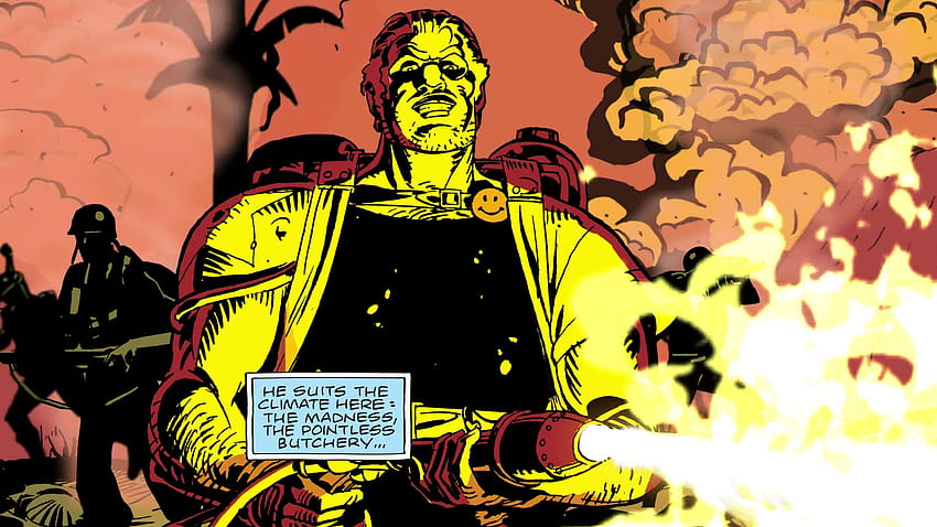 Watchmen, guerra, quadrinhos, lança-chamas, O Comediante - papel de parede HD