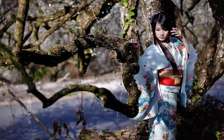 Japońska kultura. Japońska kultura . Japońskie inspiracje, piękne japońskie kimono Tapeta HD