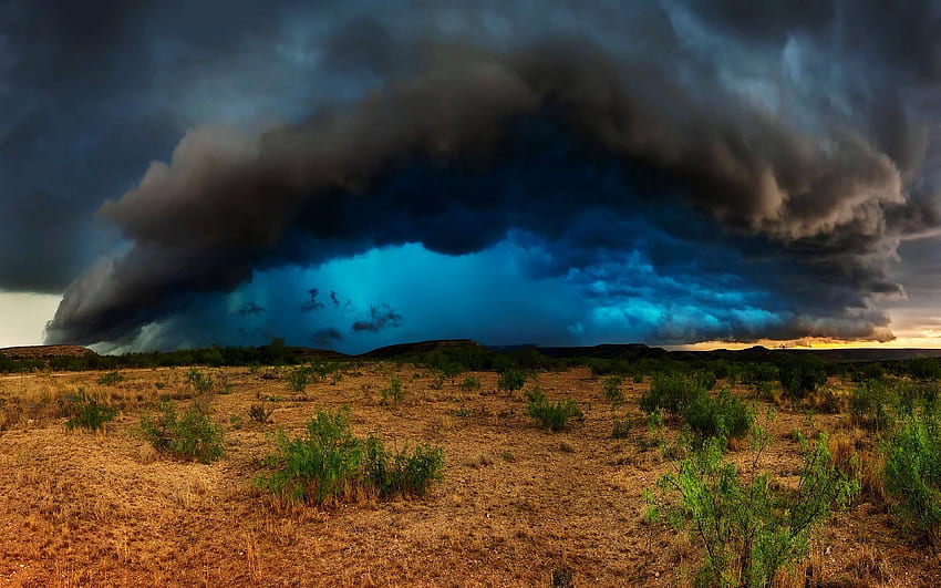 Пустинен дъжд, пустиня Ню Мексико HD тапет