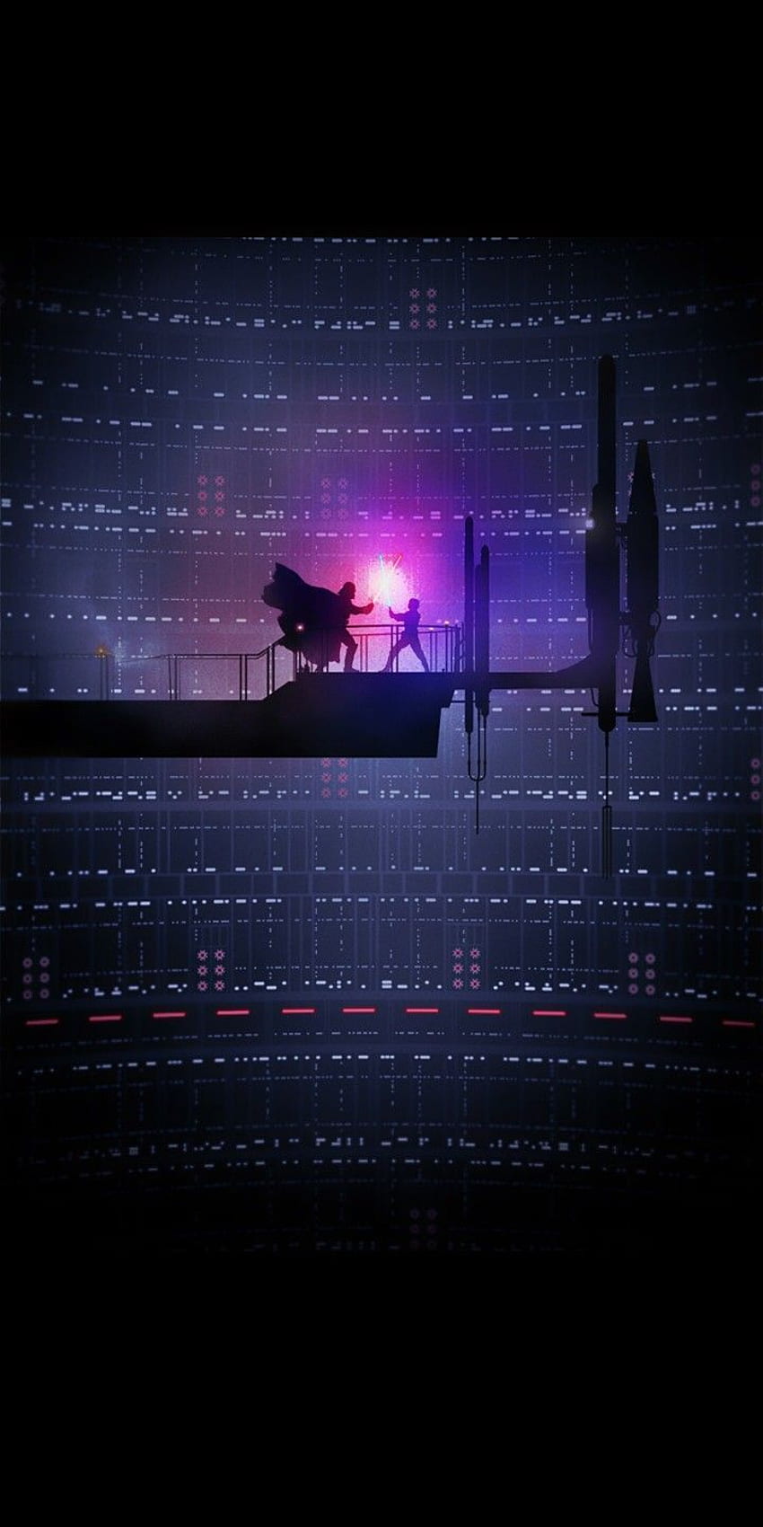 Star Wars ESB Bespin Lightsaber Duel by Marco Manev. 18:9 . - Star Wars Bb8 - Ideas of Star W. Star wars background, Star wars , Star wars 見てみる HD電話の壁紙