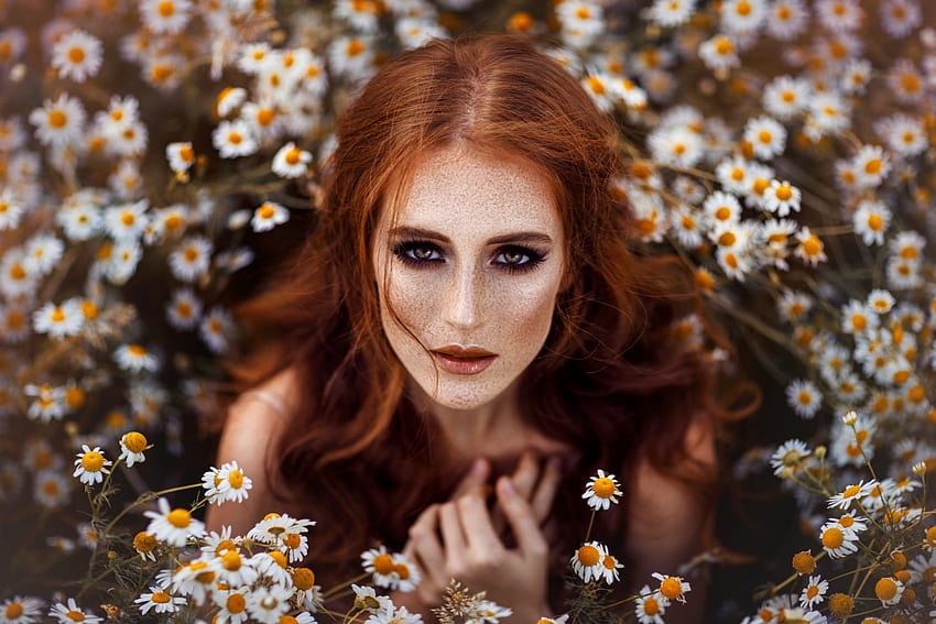 ღ, Flowers, Style, Face, Look HD wallpaper | Pxfuel