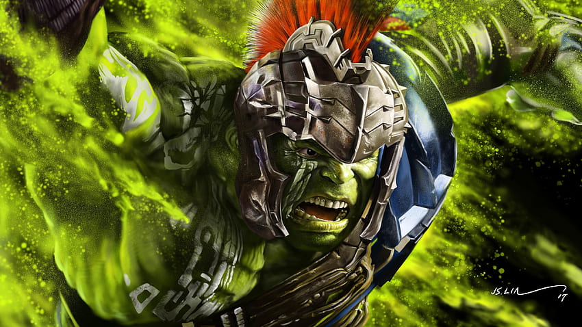 Hulk Thor Ragnarok Artwork, Thor 2018 HD wallpaper