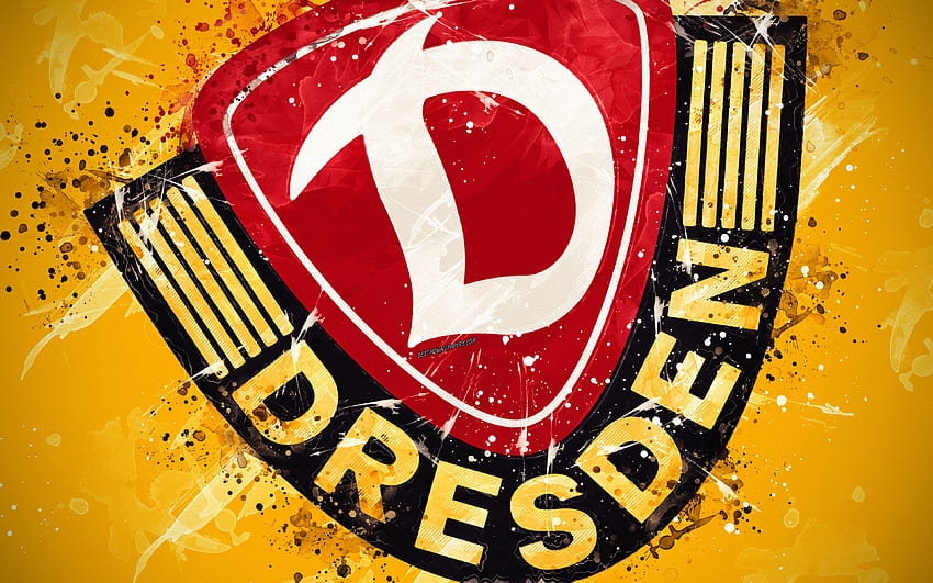 SG Dynamo Dresden、ペイントアート、ロゴ 高画質の壁紙