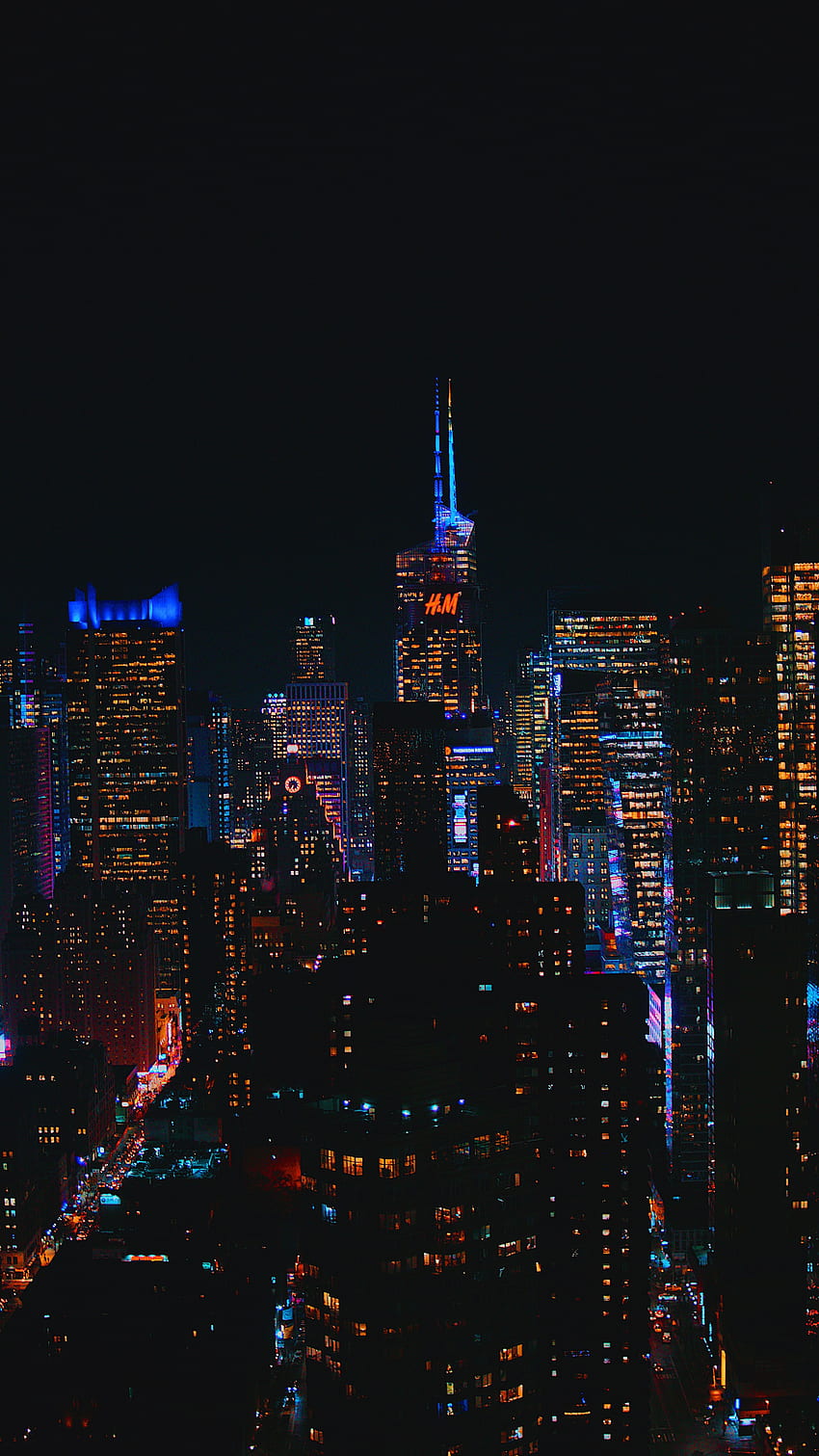 Cities, Night, Building, Night City, City Lights, Skyscrapers HD phone wallpaper