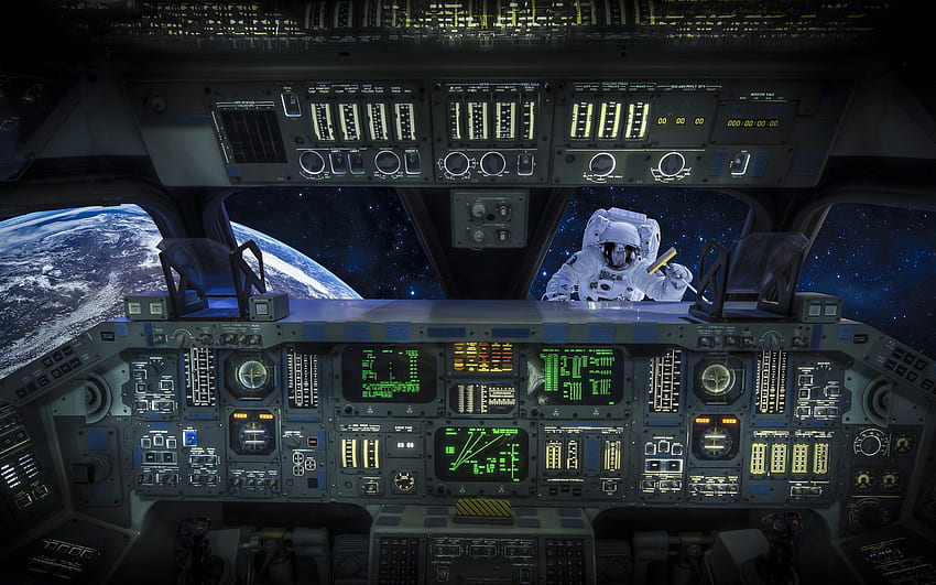 Inside Spaceship Cockpit (Page 1) HD wallpaper