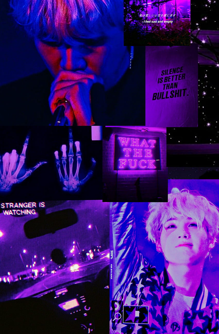 Yoongi Purple Suga Aesthetic Hd Phone Wallpaper Pxfuel