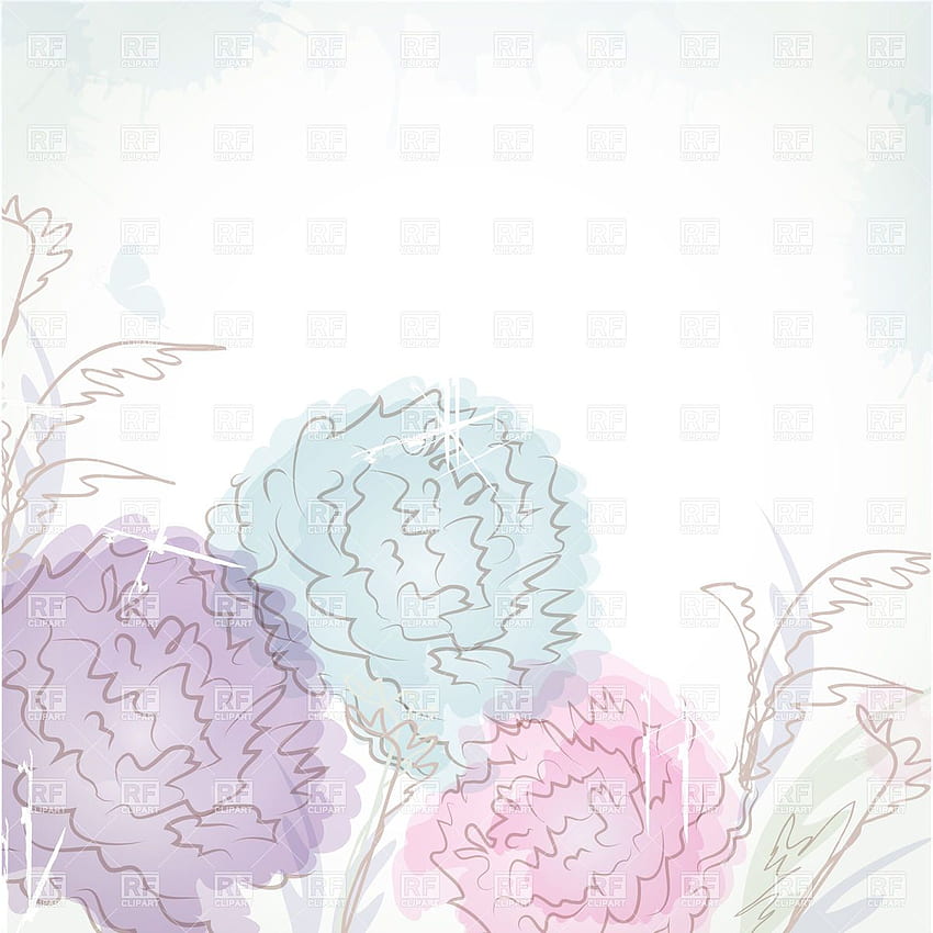 Three pastel colored flowers and place for text 23290 Plants and [] for your , Mobile & Tablet. Explore Pastel Floral Borders. Pastel Blue , Pastel HD phone wallpaper