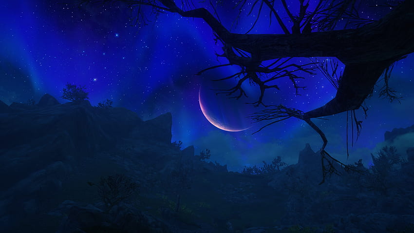 Otherworldly Blue at Skyrim Nexus - Mods and Community HD wallpaper