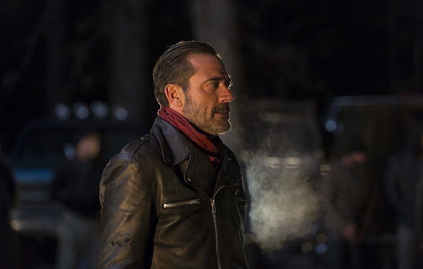 jacket, profile, Jeffrey Dean Morgan, The Walking Dead, The walking dead, Season 6, Negan for , section фильмы HD wallpaper