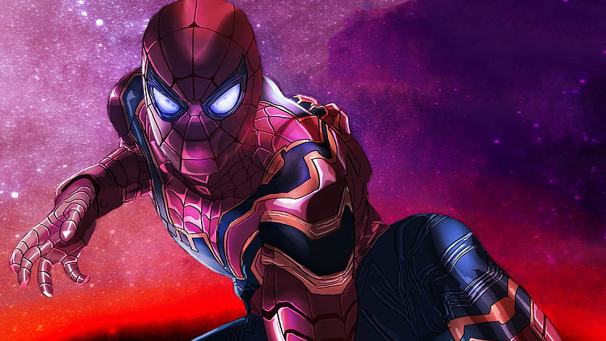 Pahlawan super Spiderman Avengers Infinity War, spiderman, OLED Infinity Gauntlet Wallpaper HD