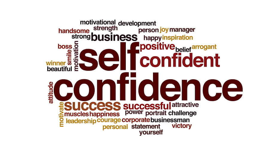 Self Confidence Animated Word Cloud, Text Design Animation - Word HD wallpaper