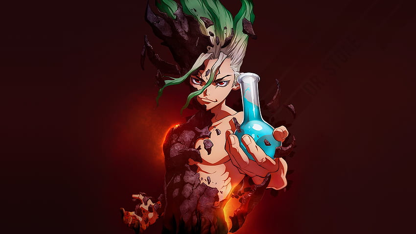 Dr. Stone, anime, artwork HD wallpaper