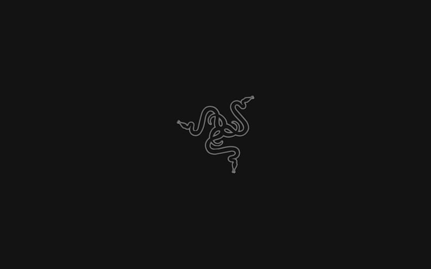 Black Razer logo , dark, minimalism • For You For & Mobile, Black and ...